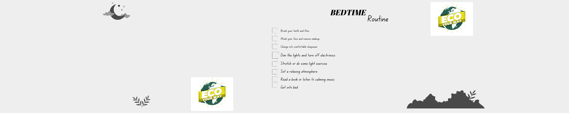 Herbal tea, journal, and dim lighting as part of a bedtime routine for hormone balance&rdquo;