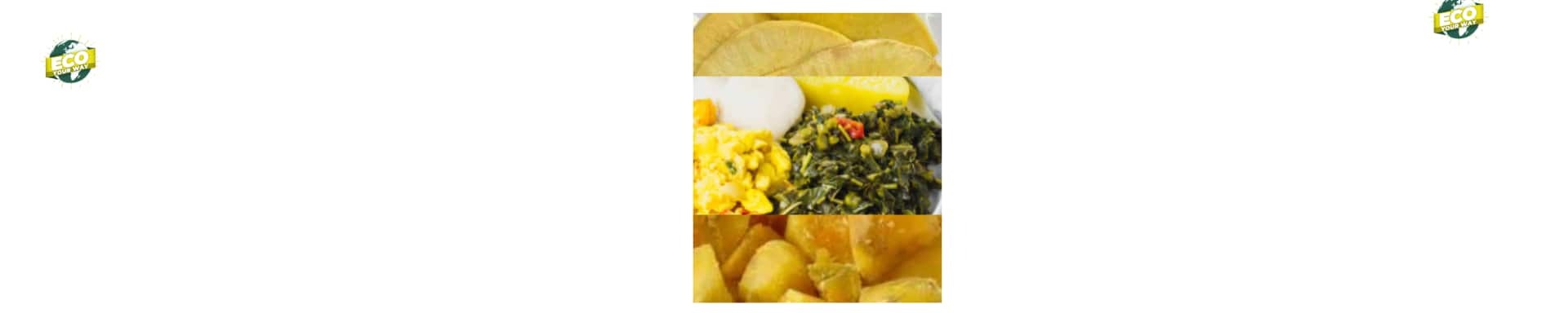 Jamaican superfoods for hormone balance Plate showing Jamaican foods that support hormonal balance