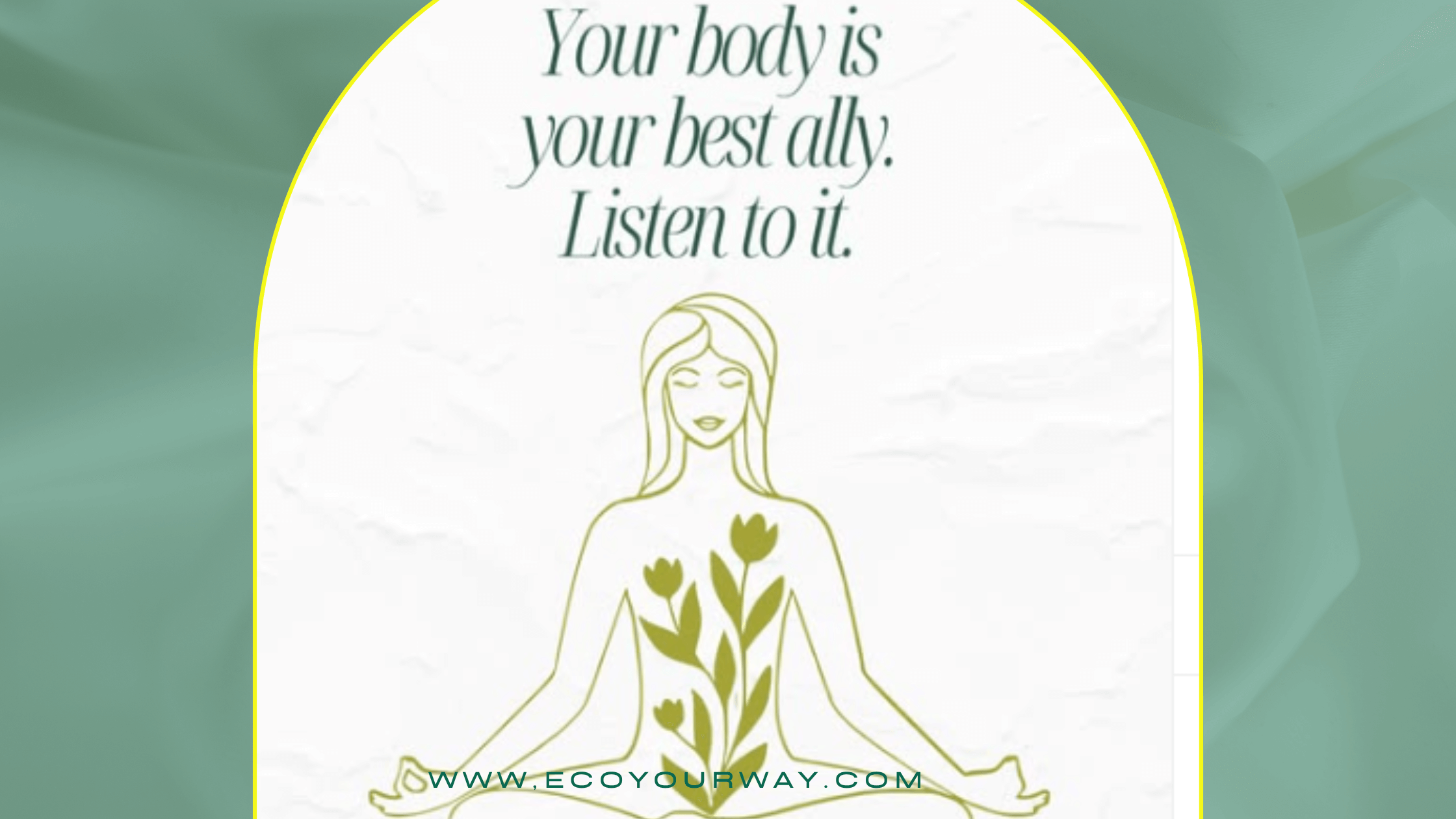 Your body is your best ally diagram